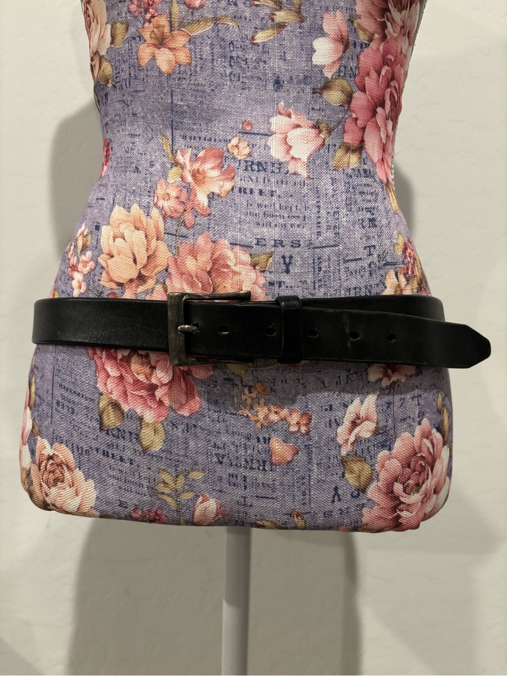 Martin Dingman Black Leather Men’s Belt